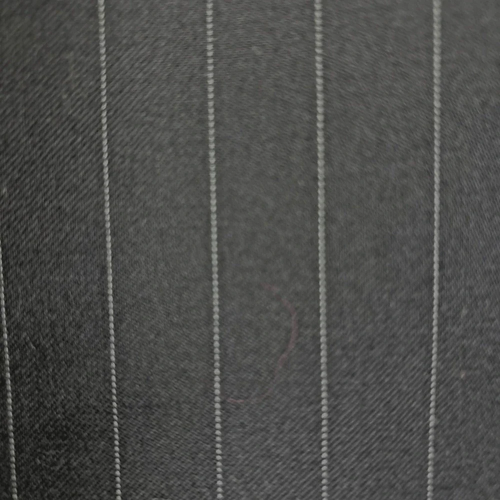 LAUREN Ralph Lauren Black Pinstripe 100% Wool 3 Button Summer Suit Jacket Sz 44L